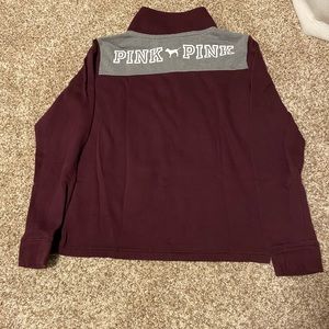Pink Victoria’s Secret quarter zip
